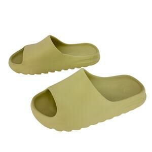 Adidas Yeezy Resin Sage Green Lightweight Eva Foam Slides Sz 10